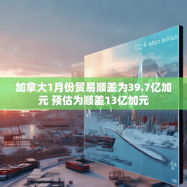 加拿大1月份贸易顺差为39.7亿加元 预估为顺差13亿加元