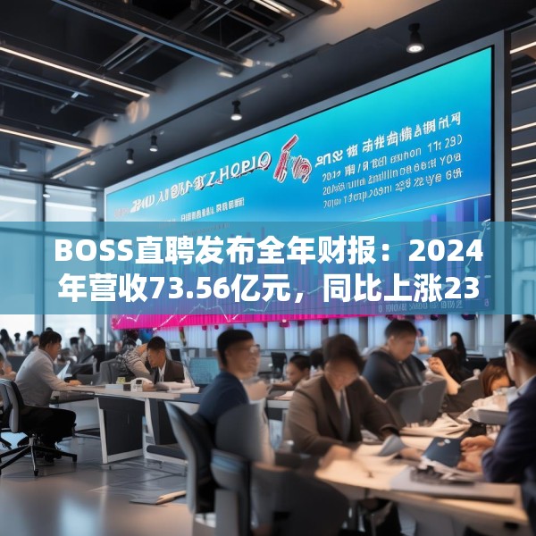 BOSS直聘发布全年财报：2024年营收73.56亿元，同比上涨23.6%