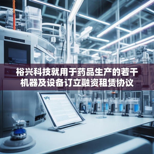 裕兴科技就用于药品生产的若干机器及设备订立融资租赁协议