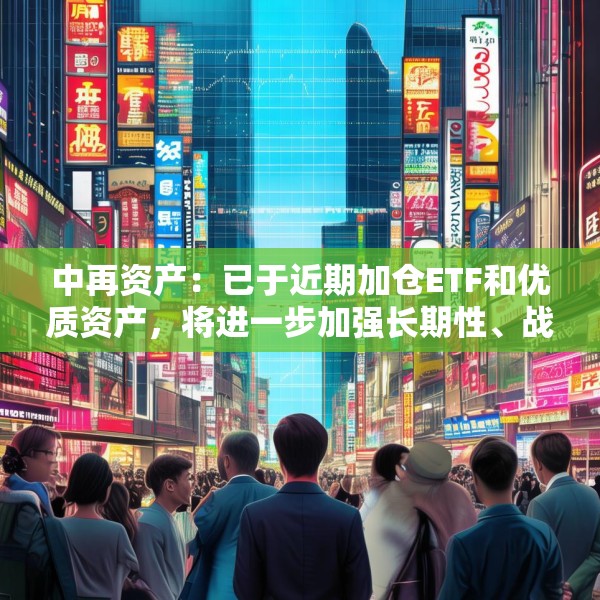 中再资产：已于近期加仓ETF和优质资产，将进一步加强长期性、战略性的权益资产配置力度