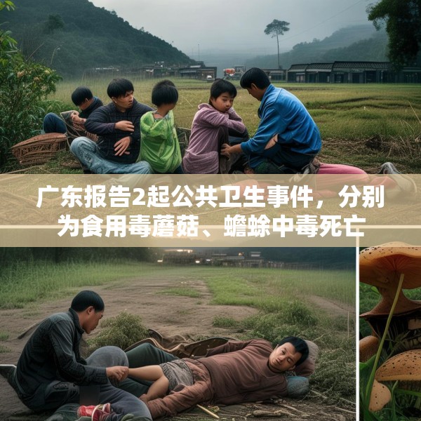 广东报告2起公共卫生事件，分别为食用毒蘑菇、蟾蜍中毒死亡