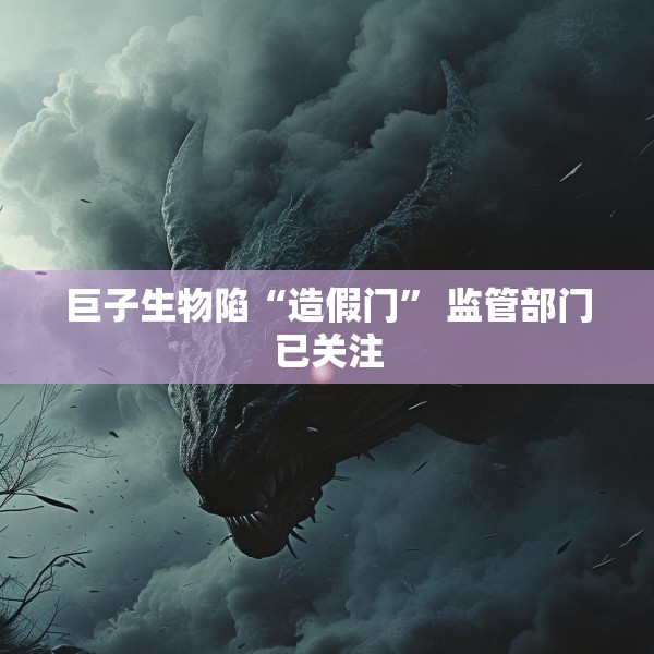 巨子生物陷“造假门” 监管部门已关注