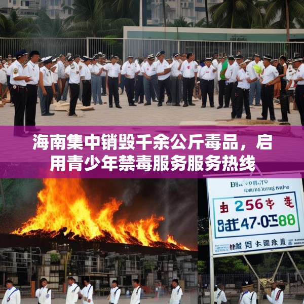 海南集中销毁千余公斤毒品，启用青少年禁毒服务服务热线