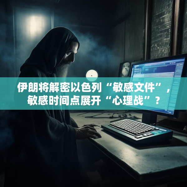 伊朗将解密以色列“敏感文件”，敏感时间点展开“心理战”？