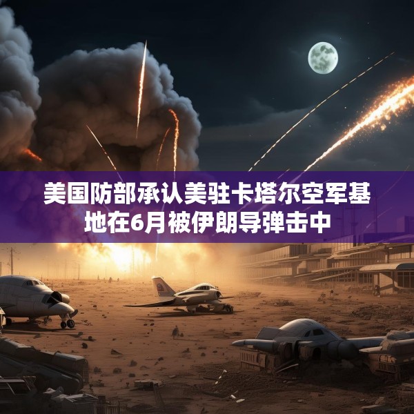 美国防部承认美驻卡塔尔空军基地在6月被伊朗导弹击中